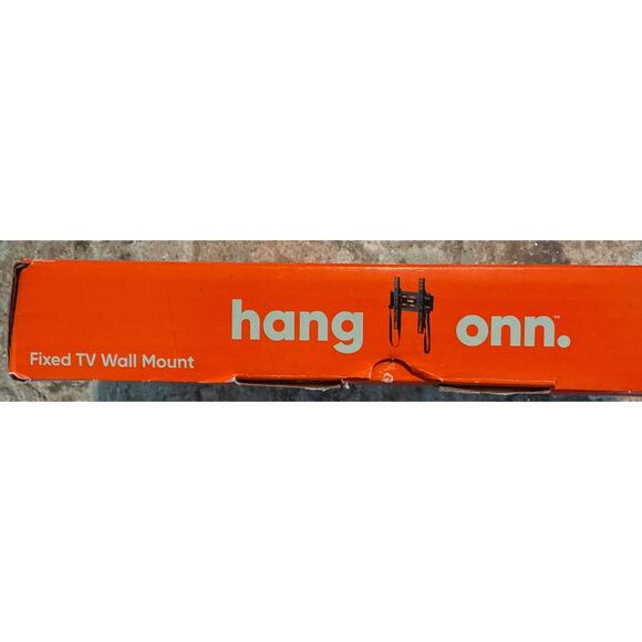 NEW HANG ONN FIXED TV Wall Mount‎ Bracket For 19" TO 42" TVs (up to 66 lbs) NIB - Picture 2 of 6
